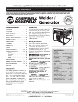 Campbell Hausfeld Welder / Generator GW4500 User manual