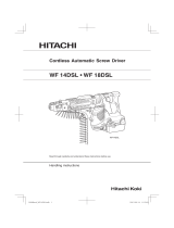 Hitachi WF 14DSL Handling Instructions Manual