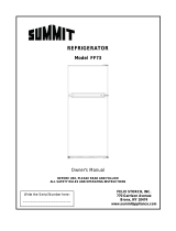 Summit FF71ES Owner's manual