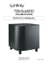 Infinity TSS-Sub800 User manual