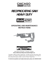 Chicago Electric 42597 Operating And Maintenance Instructions Manual