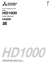 Mitsubishi Electric DLP HD1000 User manual