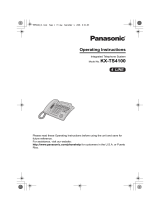 Panasonic KX-TS4100B User manual