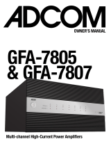 Adcom GFA7807 User manual