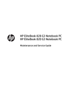 HP EliteBook 820 G3 Notebook PC User guide