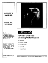 Kenmore Waterworks RO 1000 Owner's manual