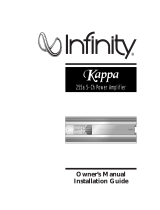 Infinity 255A User manual