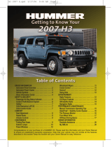 Hummer 2008 H3 Getting To Know Manual