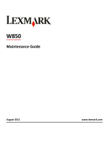 Lexmark W850 Maintenance Manual