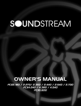 Soundstream PICASSO PCX4.240 Owner's manual