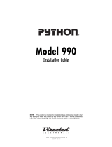 Directed Electronics Python 990 User manual