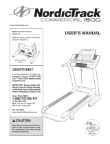 NordicTrack T8.0 Treadmill User manual