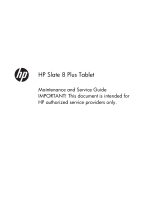 HP Slate 8 Plus Tablet User guide