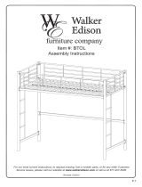 Walker Edison Furniture Company BTOLBL Operating instructions