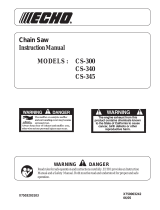 Echo CS-345 Owner's manual