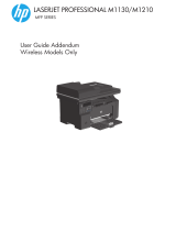 HP LaserJet Pro M1132 Multifunction Printer series User guide