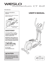 Weslo Momentum R 5.2 Elliptical User manual