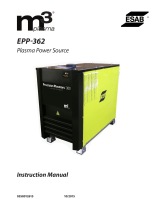 ESAB m3® Plasma EPP-362 Plasma Power Source User manual