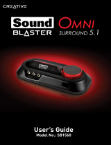 Creative Sound Blaster Omni Surround 5.1 - SB1560 User manual