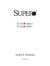 SUPER MICRO Computer Supero X8DA3 User manual