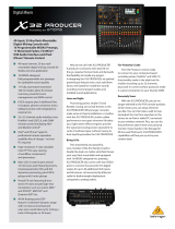 Behringer DIGITAL MIXER X32 PRODUCER Quick start guide