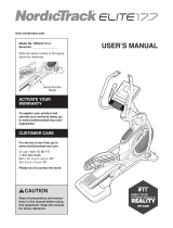 NordicTrack E 14.5 Elliptical User manual