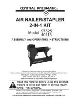 Central Pneumatic Central Pneumatic Air Nailer/Stapler 2-in-1 Kit 97525 Assembly And Operating Instructions Manual