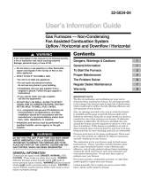 American Standard UD-R User manual