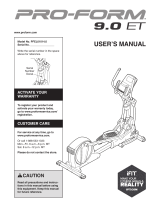 Pro-Form E10.0 power incline User manual
