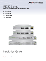 Allied Telesis FS750/28PS Installation guide