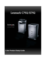 Lexmark X792 Color Product Study Manual
