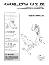ProForm 210 Csx Bike User manual