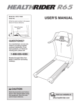 HealthRider R65 Treadmill User manual