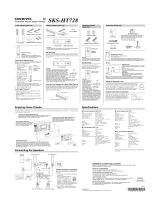 ONKYO SKS-HT728 Owner's manual