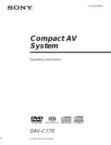 Sony DAV-C770 User manual