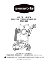 Greenworks GPW1800 User manual