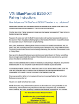 VXI BlueParrott B250-XT Pairing Instructions