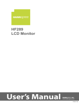Hannspree LCD Monitor HF289 User manual