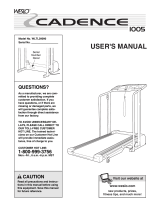 Weslo Cadence 935 User manual