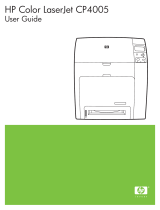 HP Color LaserJet CP4005 Printer series User manual