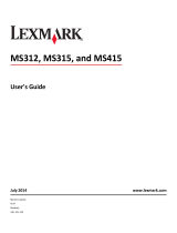 Lexmark MS312 User manual