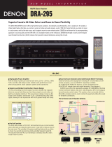 Denon DRA-295 Quick start guide