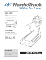 NordicTrack Incline Trainer 9800 User manual