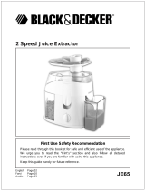 Black & Decker JE65 User manual