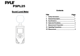 Pyle PSPL25 User manual