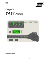 ESAB TA24 AC/DC Origo™ User manual