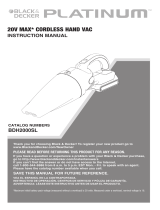 Black & Decker PLATINUM DH2000SL User manual