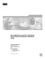 Cisco 878 Hardware Installation Manual