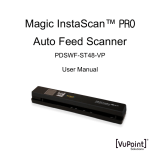 VuPoint Magic InstaScan PRO PDSWF-ST48-VP User manual