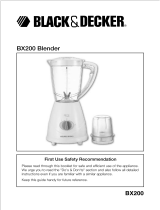 Black & Decker BX200 User manual